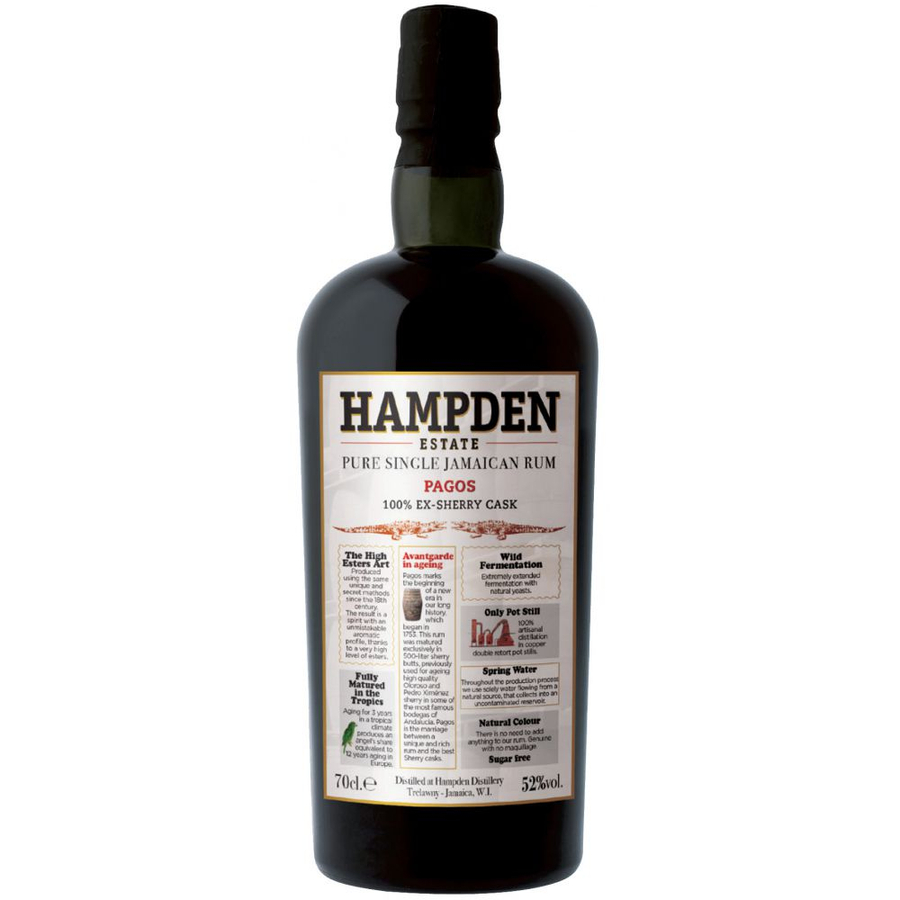 Hampden Pagos rum (0,7L / 52%)